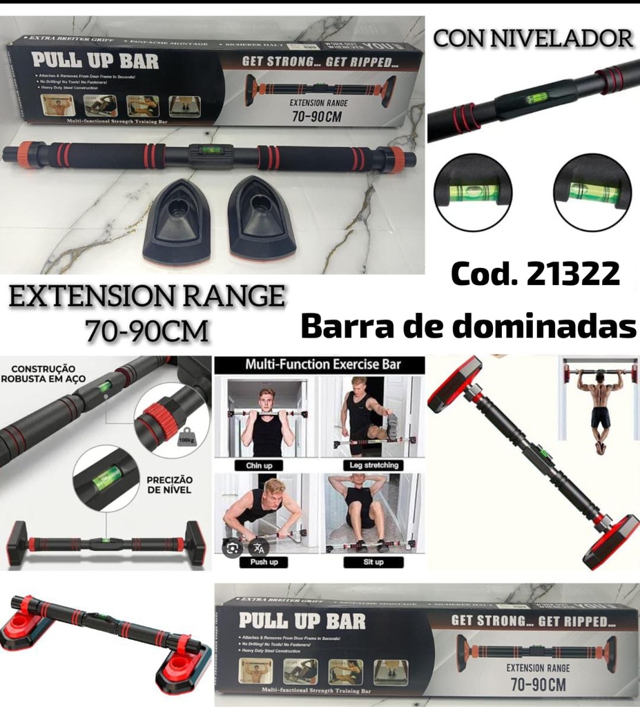 Barra de puerta con nivelador
