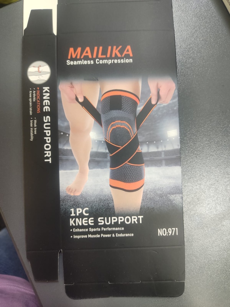 Rodillera naranja Mailika